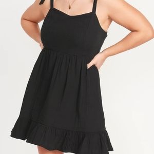 NWT Old Navy Fit & Flare Tie Shoulder Dress XL Tall